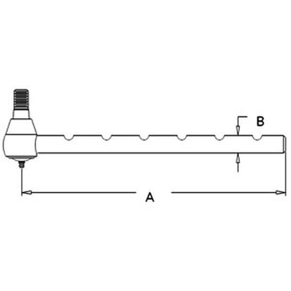 Aftermarket Outer Tie Rod for White 160 170 195 Workhorse 2-180 6175 6195 NEW 72161868 - main